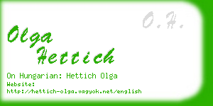 olga hettich business card